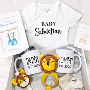 Expecting Parents Gift Box, New Mom and Dad Gift Box, Pregnancy Gift Box, New Baby Gift Basket, Gift Box for Parents Mug, Custom Body