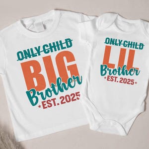 Big Brother & Little Brother Matching Outfit - Matching Sibling Shirts, Matching Outfits - Brother Gift Set, Big Sister Outfit
