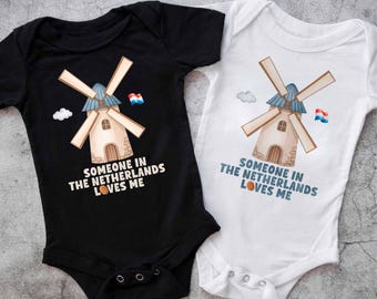 Iemand in Nederland houdt van mij cadeau, Nederlandse babyoutfit, cadeau voor baby's