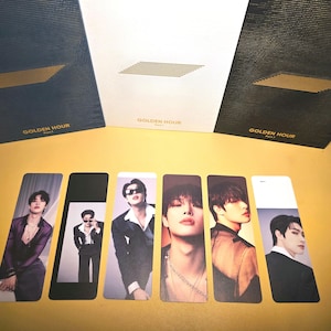 Ateez Handmade Bookmark | Upcycled Album Golden Hour: Part 1 All ver. | Maknae line San Mingi Wooyoung Jongho