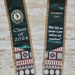Custom graduation sash