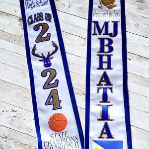 Custom graduation sash