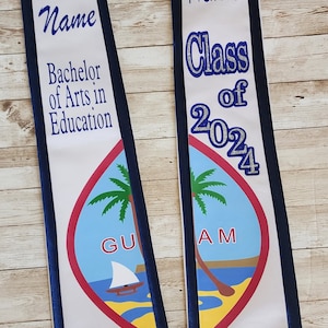 Custom graduation sash