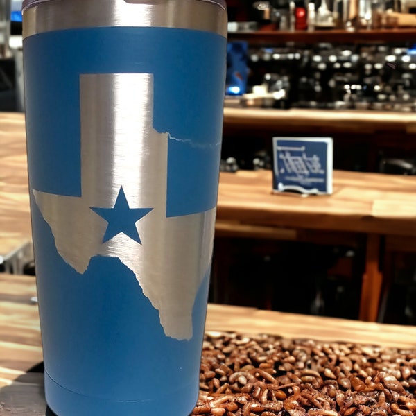 Texas Map Insulated Tumbler - Stay Hydrated in Style - Perfect Gift Idea