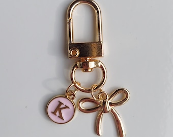 Personalized charm keychains Personalized Keychain Charm Keychain Custom Charm Keychain Gold Keychain Customized Keychain Gift for Her Charm