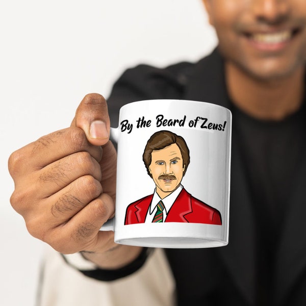 Ron Burgundy Anchorman mug funny gift for husband movie quote mug anchorman comedy mug gift for boyfriend funny Will Ferrell quote gift