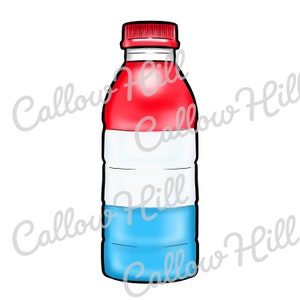 Modèle vierge de bouteille de boisson hydratante Ice Pop Prime en téléchargement numérique Modèle vierge d'invitation de boisson énergisante de qualité supérieure