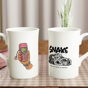 Nokia 3310 Snake cellphone Game porcelain slim Mug 00&#39;s tech nostalgia