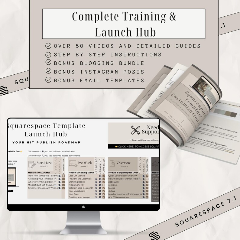Squarespace Podcast Template Customizable Website Design for