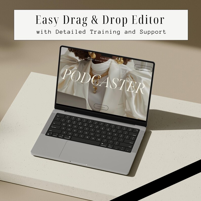 Squarespace Podcast Template Customizable Website Design for