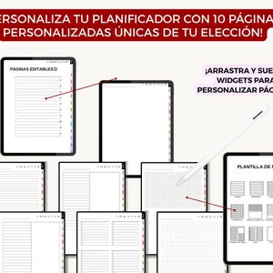 PLR planificador digital, agenda digital, calendario digital, organizador digital, planificador interactivo, diario digital, Spanish Planner