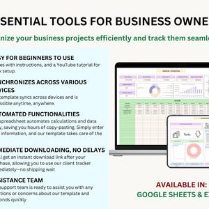 PLR Small Business Digital Product Bookkeeping Tracker Task & Invoice Tracker Financial Planner Client Tracker Digital Download image 13