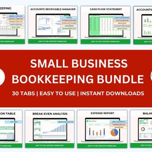 Bookkeeping Excel Spreadsheet, Excel Accounting Template, Business Accounting Spreadsheet, Bookkeeping Accounting Tracker, Accounting Ledger