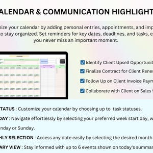 PLR Small Business Digital Product Bookkeeping Tracker Task & Invoice Tracker Financial Planner Client Tracker Digital Download image 7