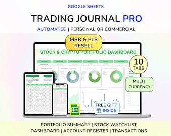 PLR Stock Portfolio Tracker Crypto Investment Tracker Stock Spreadsheet Stock Trading Tracker Commercial Stock Spreadsheet Crypto Tracker