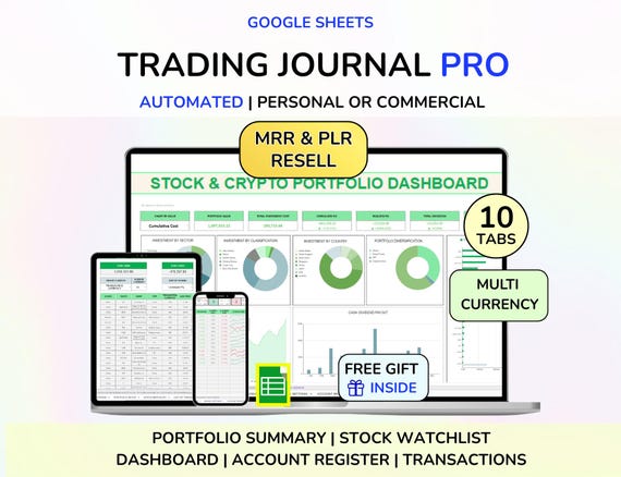 PLR Stock Portfolio Tracker Crypto Investment Tracker Stock Spreadsheet Stock Trading Tracker Commercial Stock Spreadsheet Crypto Tracker