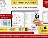 PLR Planner 2026 2027 2028 MRR Planner Done for You Planner Master Resell Rights Plr Journal Resell Planner Digital Product Digital Download
