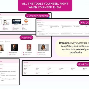 Ultimate Pink Notion Student Planner 2026 ADHD University Dashboard Aesthetic Student Planner School Planner Academic Planner