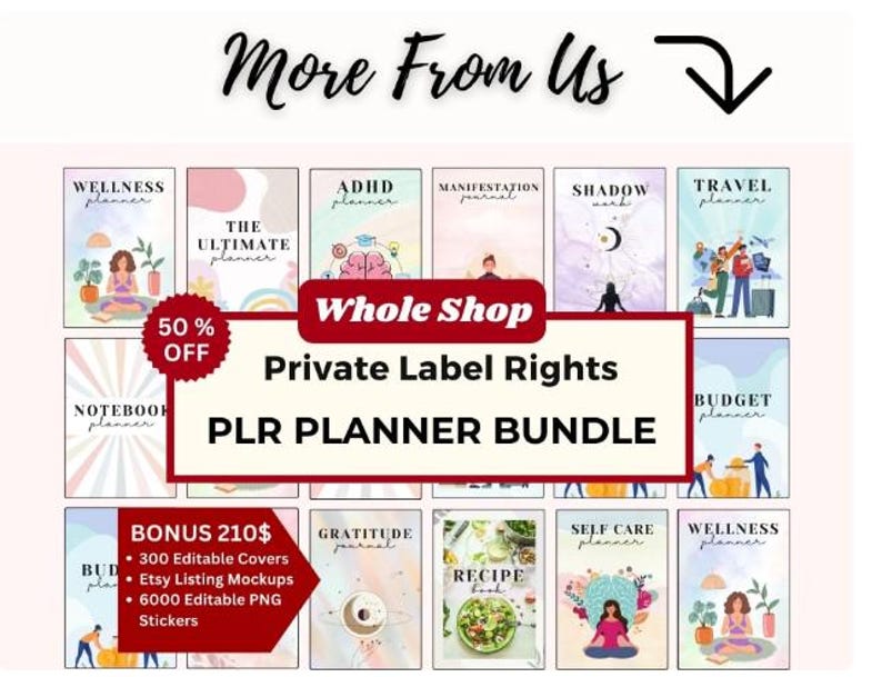 PLR Planner 2026 2027 2028 MRR Planner Done for You Planner Master Resell Rights Plr Journal Resell Planner Digital Product Digital Download 画像 11