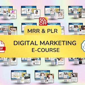 15 Mini Courses with Master Resell Rights - 2026 Edition | Build Wealth Through Digital Marketing, MRR PLR Course Bundle, Digital Marketing
