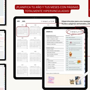 PLR planificador digital, agenda digital, calendario digital, organizador digital, planificador interactivo, diario digital, Spanish Planner