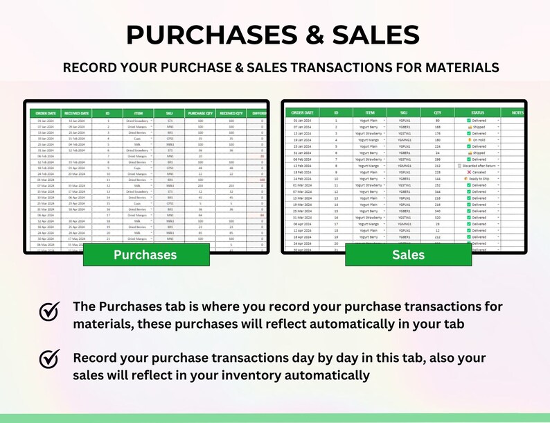Inventory Spreadsheet, Inventory Management excel, Inventory Template, Inventory Sheet, Inventory Log, Google Spreadsheet Inventory Template