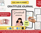 PLR Gratitude Planner, Gratitude Goodnotes, Gratitude Journal, Minimalist Planner, PLR Planner, Plr Journals, Done for you, Dfy Journal MRR