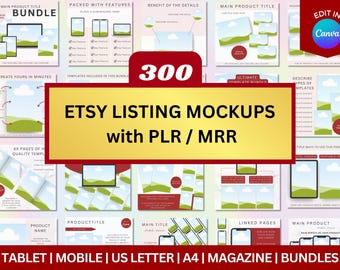 Canva Mockups Etsy Mockups Digitale Produktlisting Mockups Digitale Vorlagen Bundle Template Listingvorlagen Bleimagnetvorlagen PLR MRR