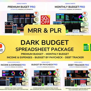 Pacchetto PLR Dark Budget, Diritti di Rivendita Master, Prodotti MRR, Prodotti digitali PLR, Reddito Passivo, Agende di Rivendita, Agende PLR