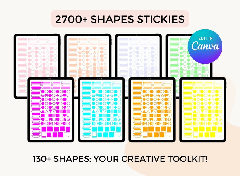 PLR Digital Stickers, Commercial Use, Resell Digital Stickers, Canva