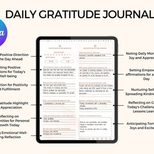 Gratitude Planner, Gratitude Goodnotes, Gratitude Journal, Minimalist Planner, PLR Planner, Plr Journals, Done for you, Dfy Journal
