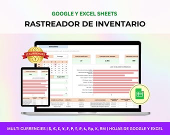 Inventario, Gestión de Inventario para Google Sheets, Plantilla de Inventario Comercial, Control de Inventario, Registro de Inventario,