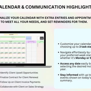 PLR Small Business Digital Product Bookkeeping Tracker Task & Invoice Tracker Financial Planner Client Tracker Digital Download image 14