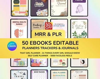 MRR PLR E-Book Canva Planer, PLR Canva E-Book, PLR Planer, PLR Digitale Planer, PLR Journale, E-Book Master Resell Rights