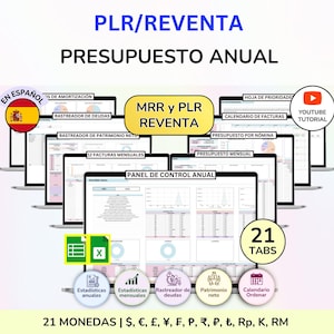 Hojas de Cálculo en Español PLR  Espanol Presupuesto financiera Presupuesto Excel Plantillas Finanzas Personales Gratis Productos digitales