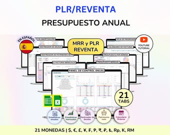 Hojas de Cálculo en Español PLR  Espanol Presupuesto financiera Presupuesto Excel Plantillas Finanzas Personales Gratis Productos digitales