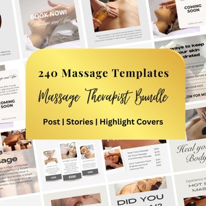 240 Massage Instagram Template Massage Canva Templates Med Spa Instagram Posts Massage Instagram Posts Massage Branding Massage Flyer