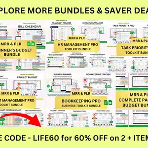 PLR Content Calendar Spreadsheet Social Media Planner Virtual Assistant Social Media Manager Digital Product Digital Download image 8