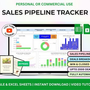 Sales Tracker Sales Pipeline  Dashboard Sales Dashboard Sales Spreadsheet Sales Tracker Sales Template