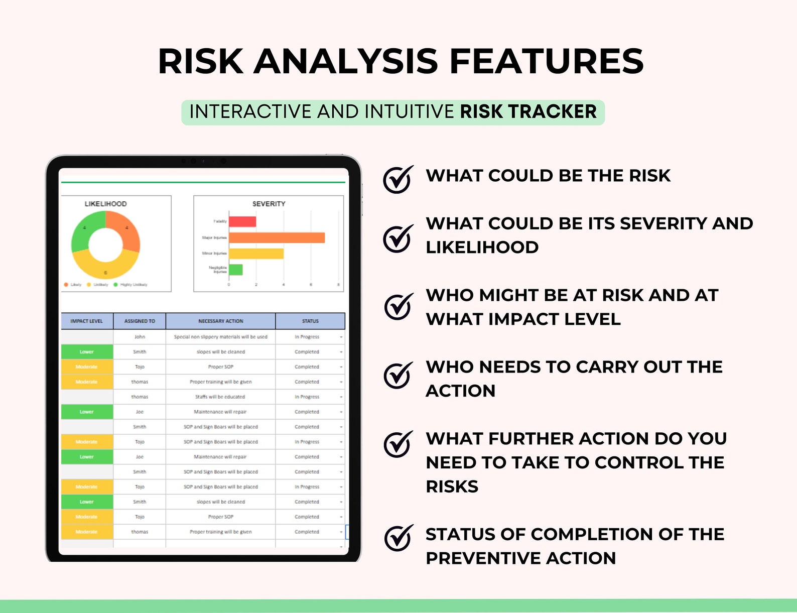 Risk Assessment Template for Google Sheets Risk Management Etsy Risk Assessment Template for Google Sheets Risk Management Etsy