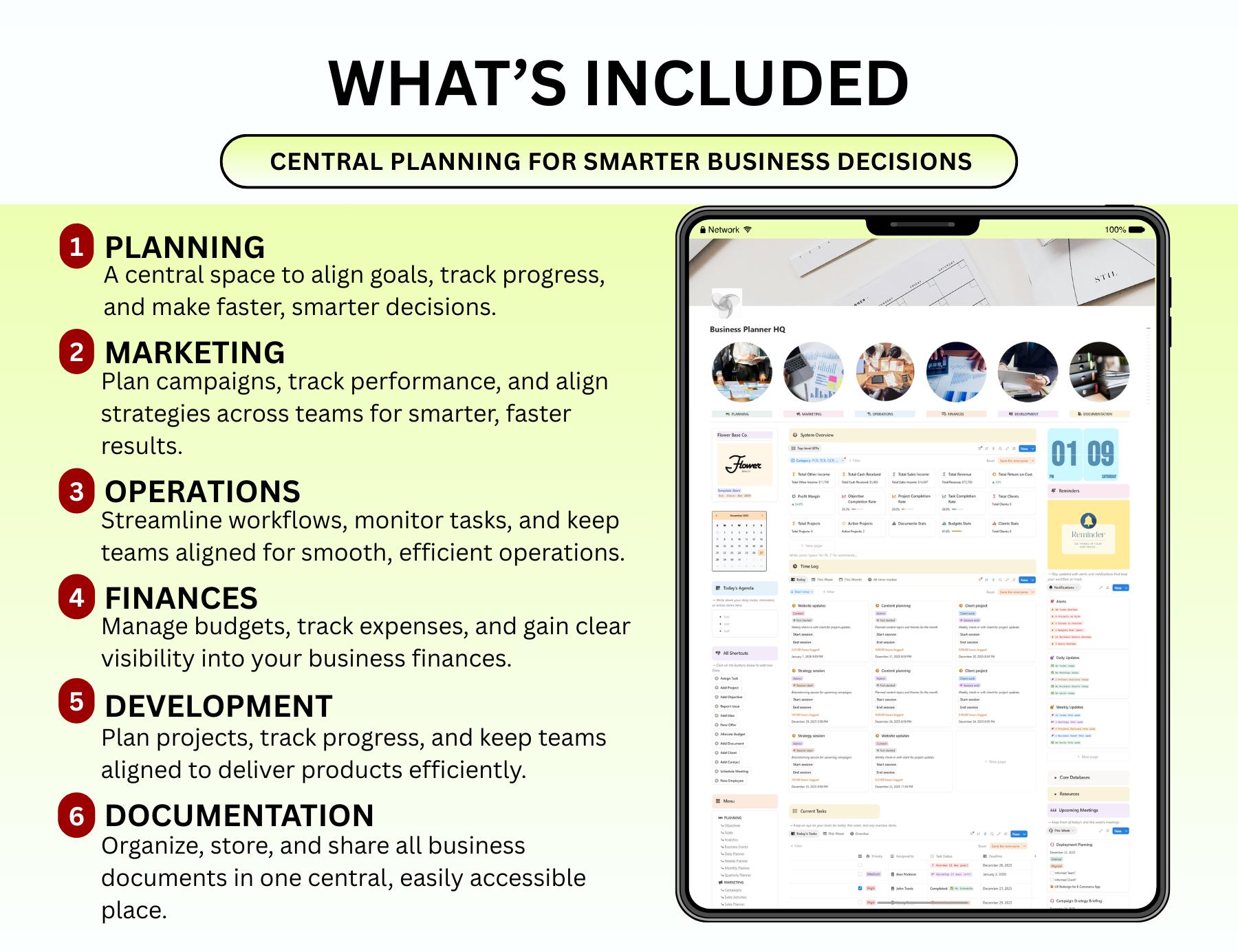 Business Notion Planner Package Pro Notion Template Notion Dashboard ...