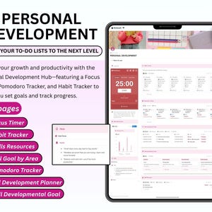 Ultimate Pink Notion Student Planner 2026 ADHD University Dashboard Aesthetic Student Planner School Planner Academic Planner