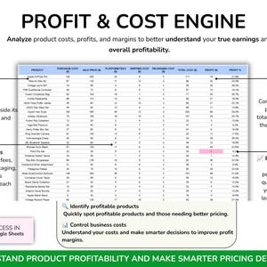 Reseller Spreadsheet Template, Resale Business Planner, Reseller Bookkeeping, Product Inventory Management, Reseller Tools Reseller Tracker bild 7
