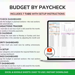 PLR Budget Package Budget Template Resell PLR Digital Planner PLR Budget Plr Google Sheet Reseller Spreadsheet Plr Planner Plr Product imagen 9