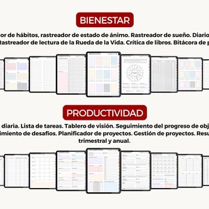 PLR planificador digital, agenda digital, calendario digital, organizador digital, planificador interactivo, diario digital, Spanish Planner