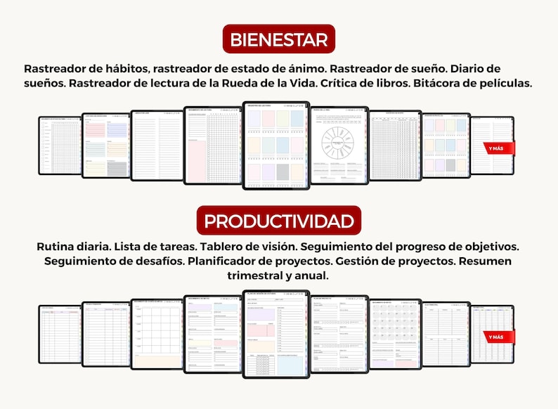 PLR planificador digital, agenda digital, calendario digital, organizador digital, planificador interactivo, diario digital, Spanish Planner
