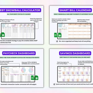 PLR Budget Package Budget Template Resell PLR Digital Planner PLR Budget Plr Google Sheet Reseller Spreadsheet Plr Planner Plr Product imagen 10