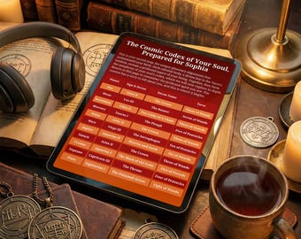 Aries Natal Chart Book, Personalized Astrology Reading (200+ Pages PDF)