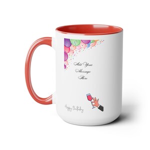 Two-Tone Coffee Mugs, 15oz