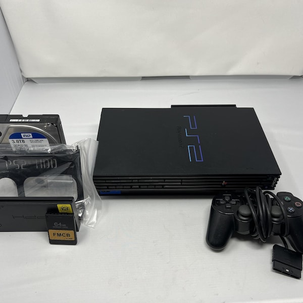 Modded PS2 with ALL PS2 games included 8TB Full setup or Hard Drive Options BYO bundle